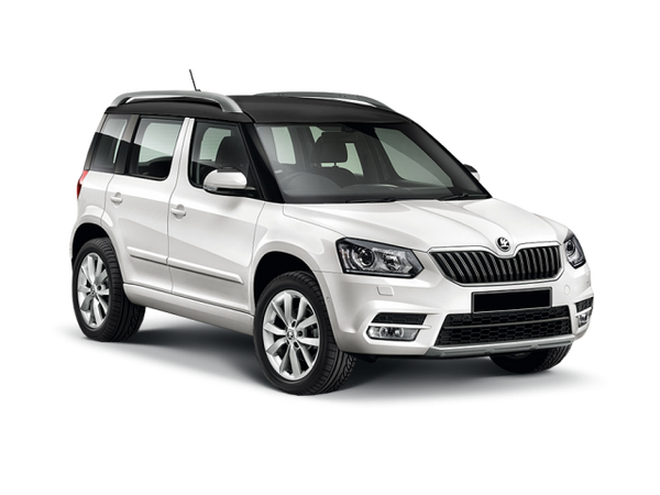Skoda Yeti Цвет: Белый Pure черная крыша и корпуса наружных зеркал